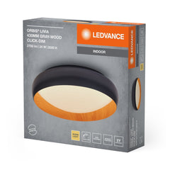 OSRAM Orbis Livia 430MM 24W 830 Click DIM szaro - drewniany - eshop Ledvance PL 4099854284106