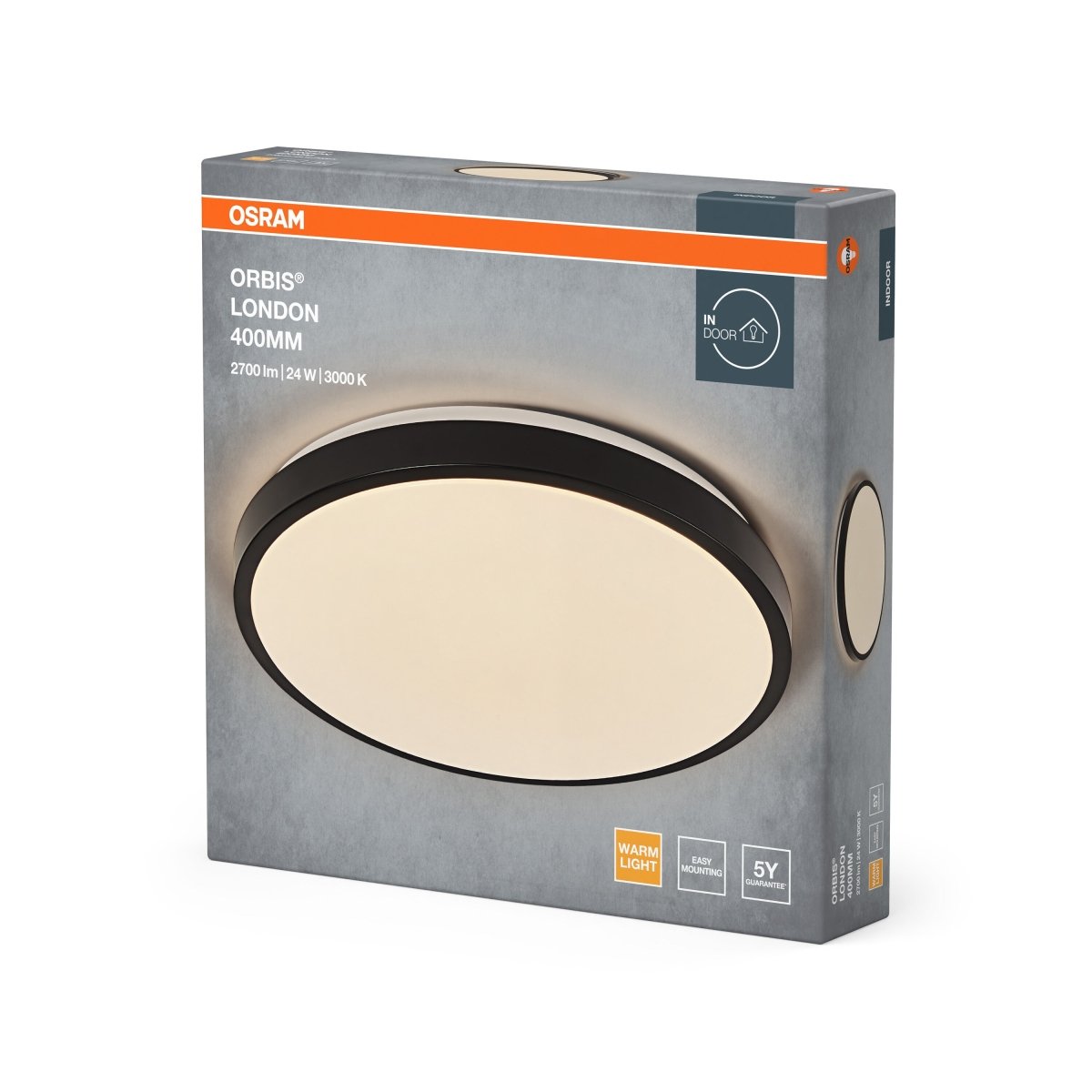 OSRAM ORBIS LONDON 400mm 24W 830 czarny - eshop Ledvance PL 4099854448393