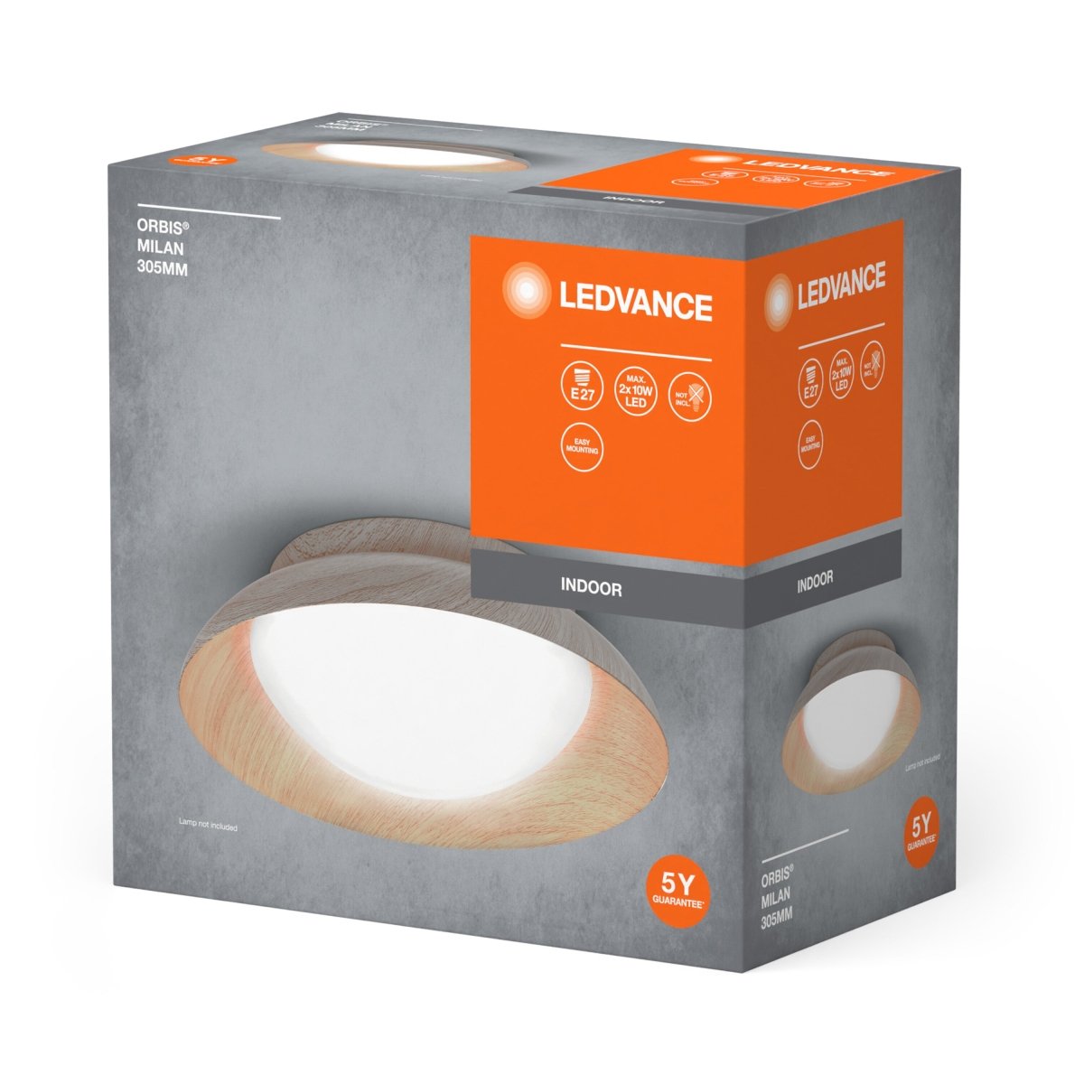 OSRAM ORBIS MILAN 305mm 2xE27 WD - eshop Ledvance PL 4058075829169