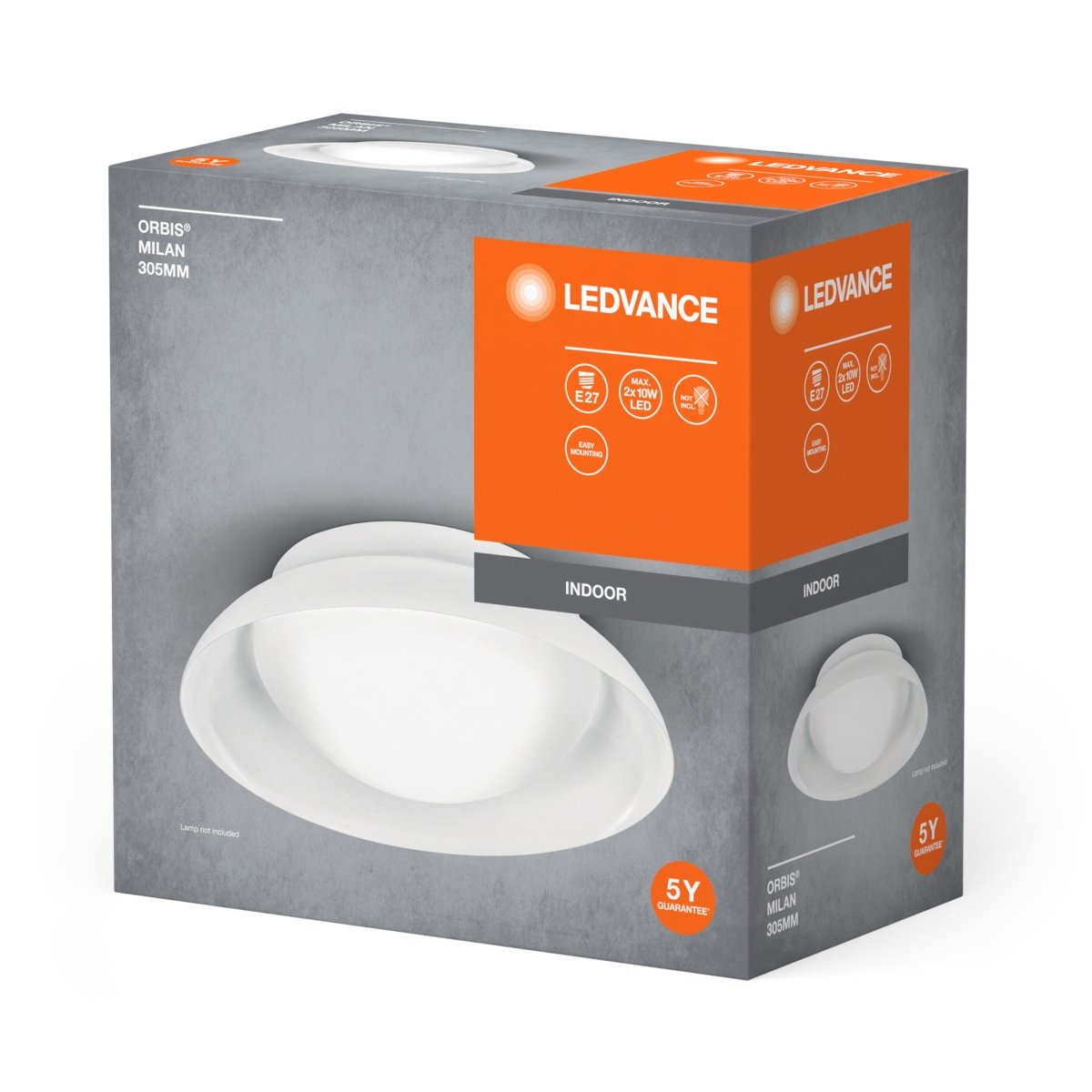 OSRAM ORBIS MILAN 305mm 2xE27 WT - eshop Ledvance PL 4058075829121