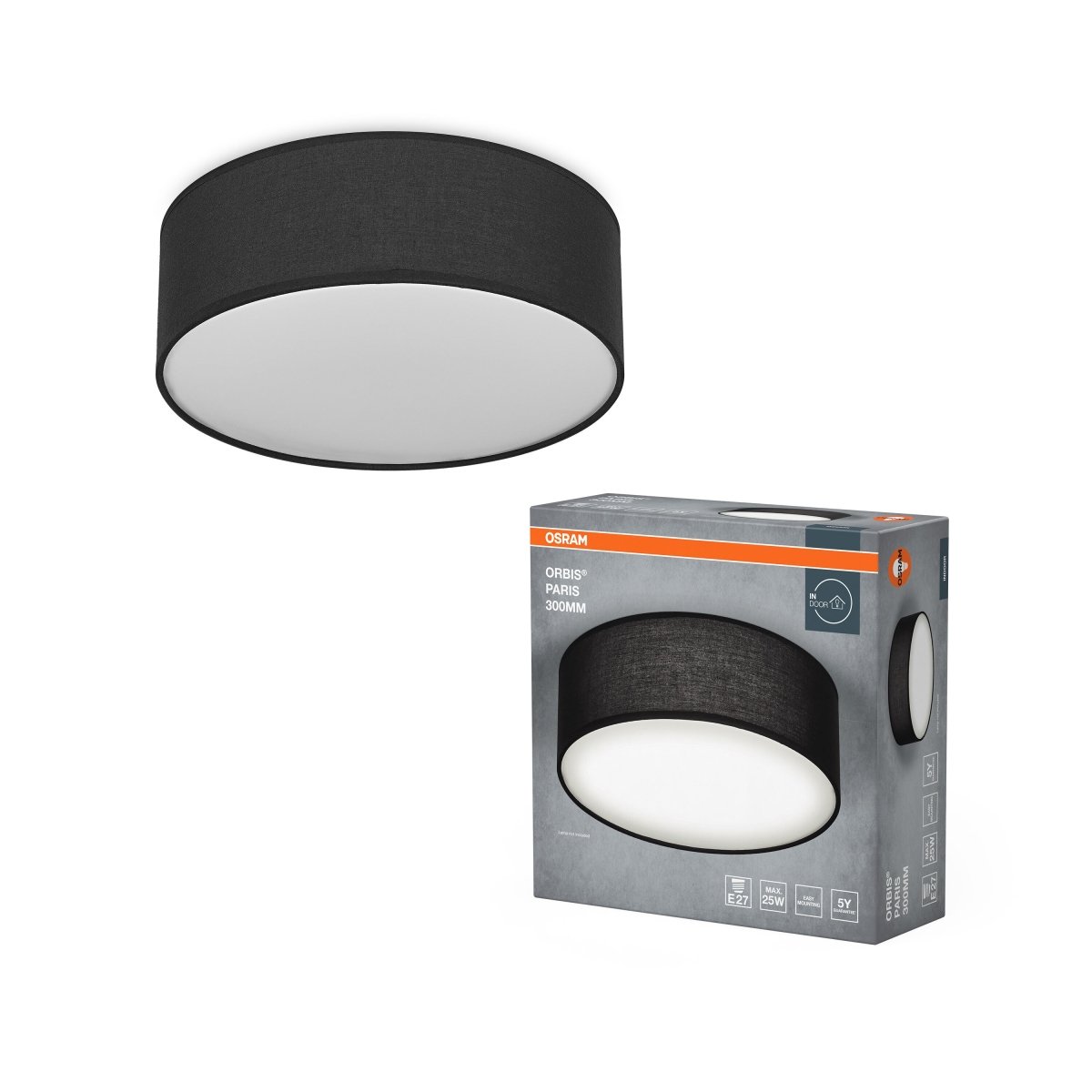 OSRAM ORBIS PARIS 300mm 1xE27 czarny - eshop Ledvance PL 4099854449383
