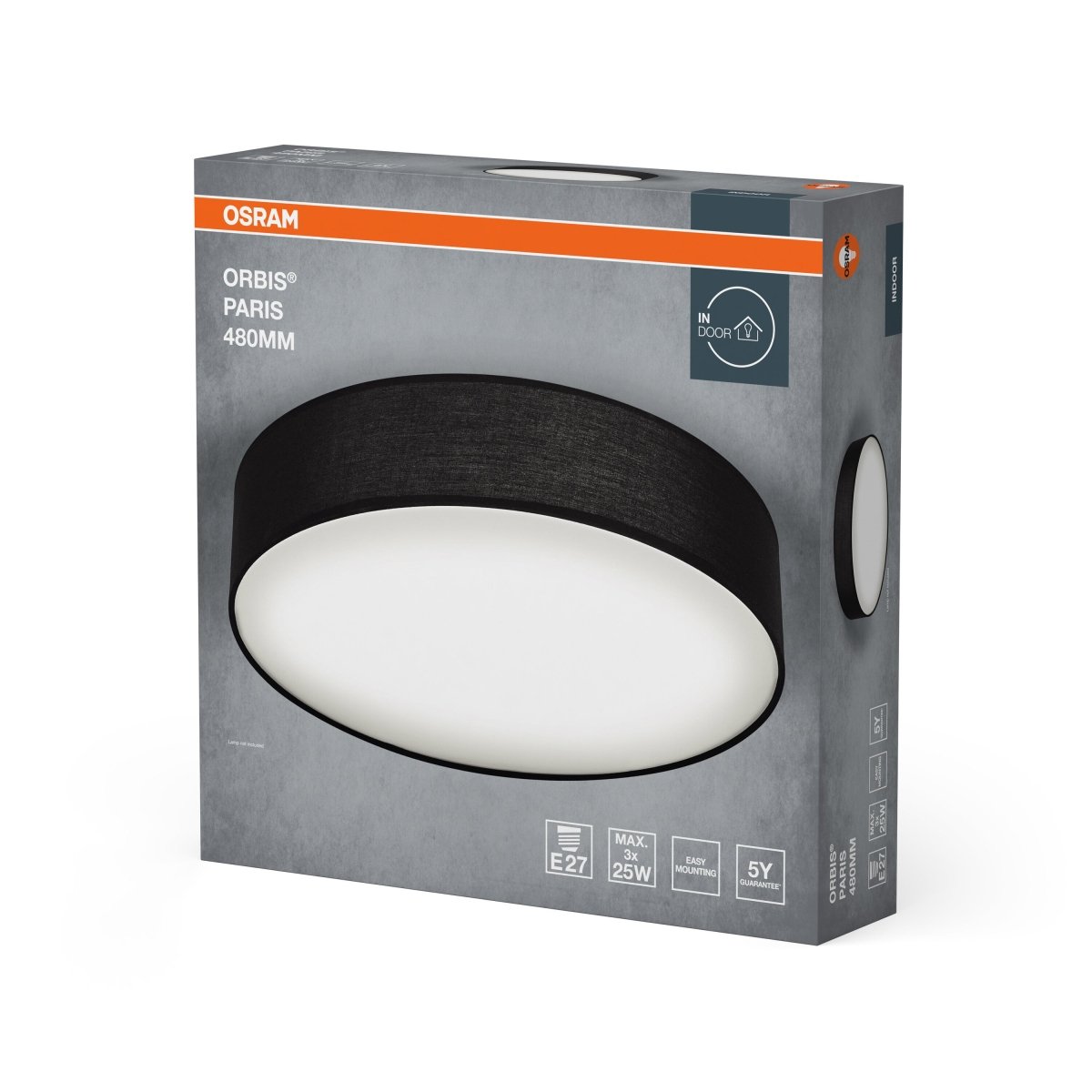 OSRAM ORBIS PARIS 480mm 3xE27 czarny - eshop Ledvance PL 4099854449543