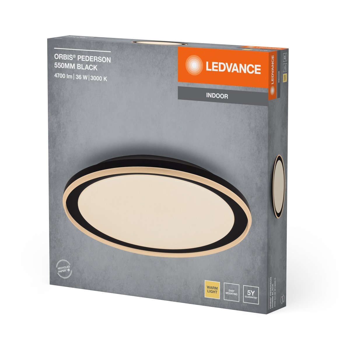 OSRAM Orbis Pederson 550MM 36W 830 czarny - eshop Ledvance PL 4099854283543