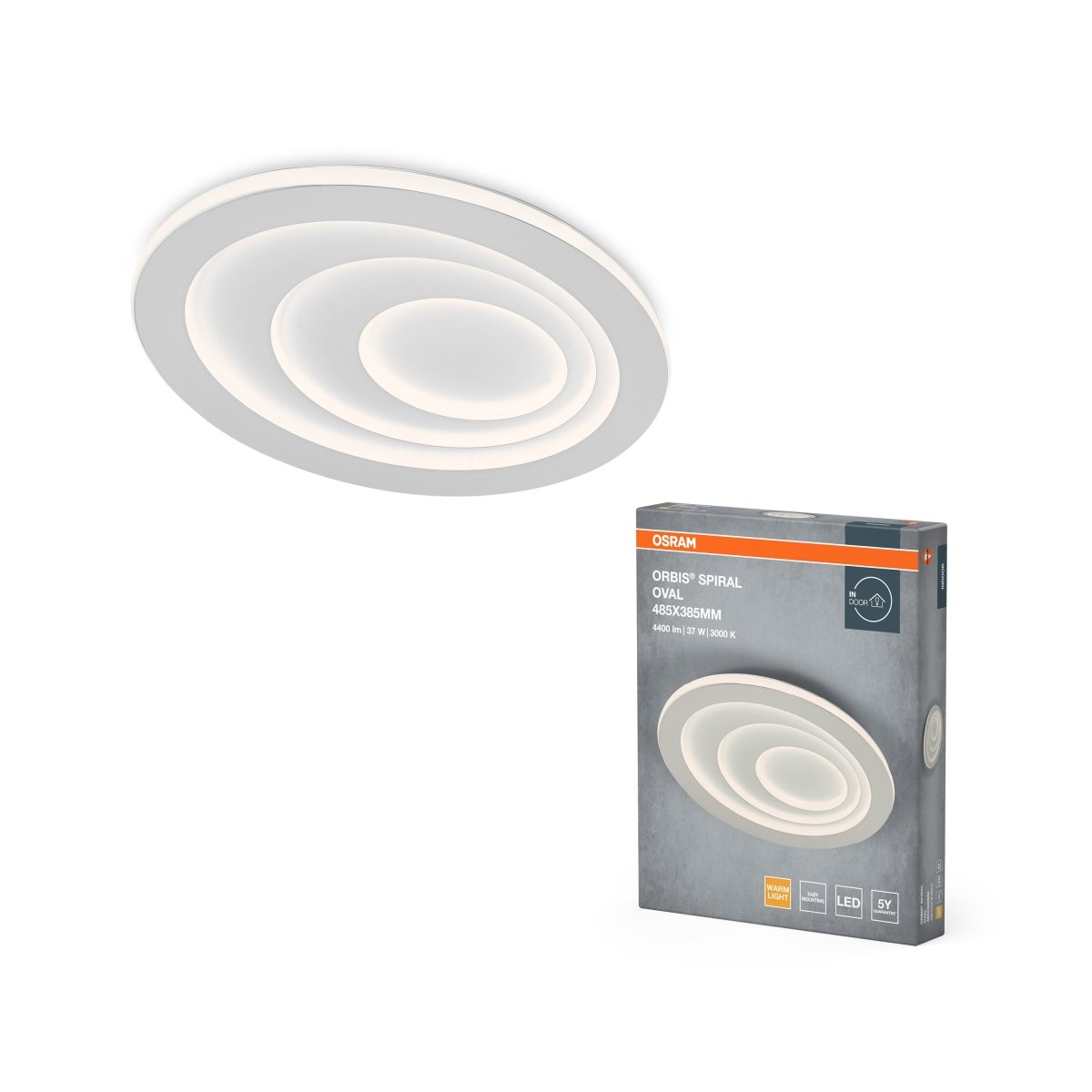 OSRAM Orbis Spiral Oval 485mm 37W biały - eshop Ledvance PL 4099854450341