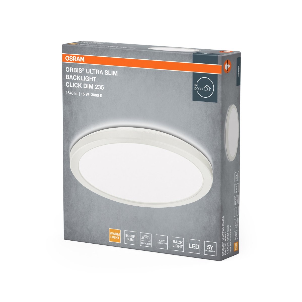 OSRAM ORBIS ULTRA SLIM CLICK DIM Click - Dim 235mm biały 15 W - eshop Ledvance PL 4099854450785