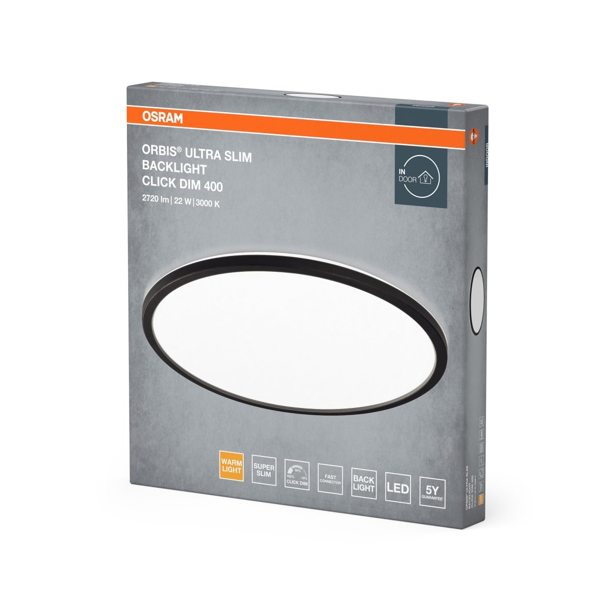 OSRAM ORBIS ULTRA SLIM CLICK DIM Click - Dim 400mm czarna 22W - eshop Ledvance PL 4099854450808