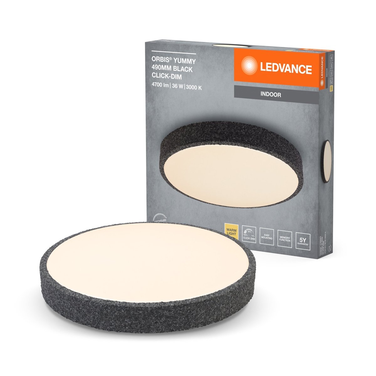 OSRAM Orbis Yummy 490MM 36W 830 Click DIM czarny - eshop Ledvance PL 4099854283789