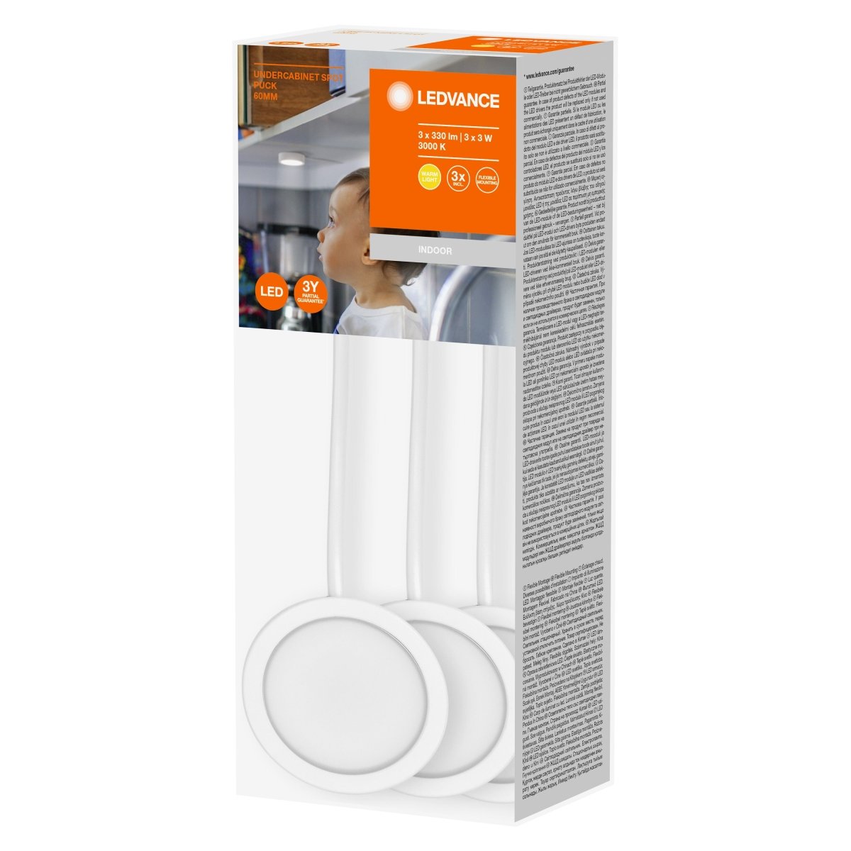 OSRAM Spot Puck 65mm 3 x 3W biały - eshop Ledvance PL 4058075791565