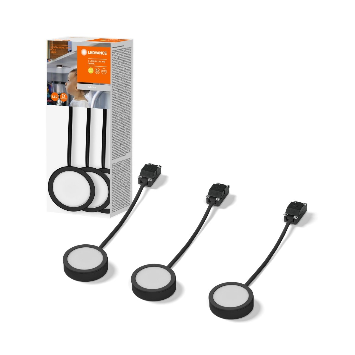 OSRAM Spot Puck 65mm 3 x 3W czarny - eshop Ledvance PL 4058075791589