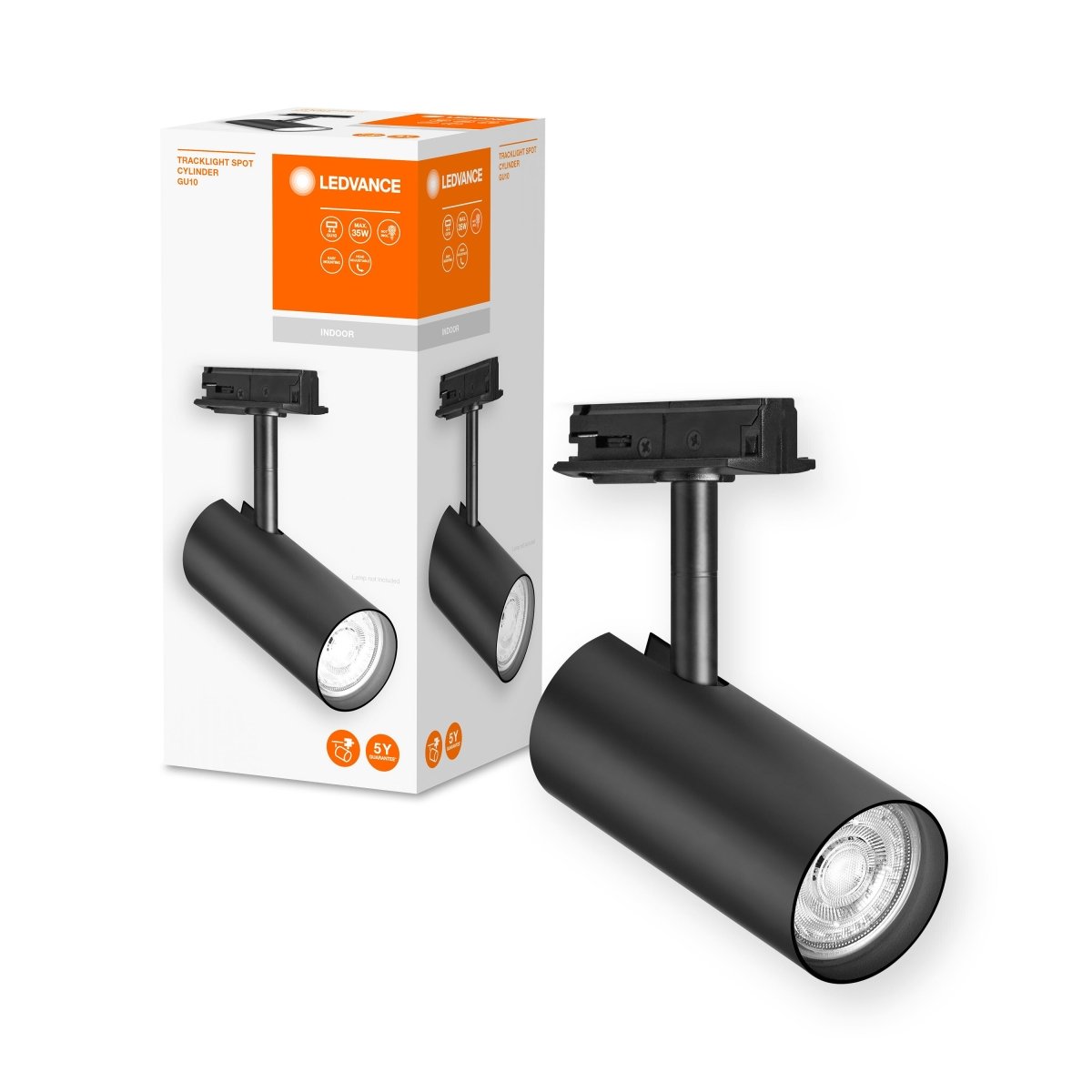 OSRAM TRACKLIGHT SPOT CYLINDER GU10 Black - eshop Ledvance PL 4058075756625