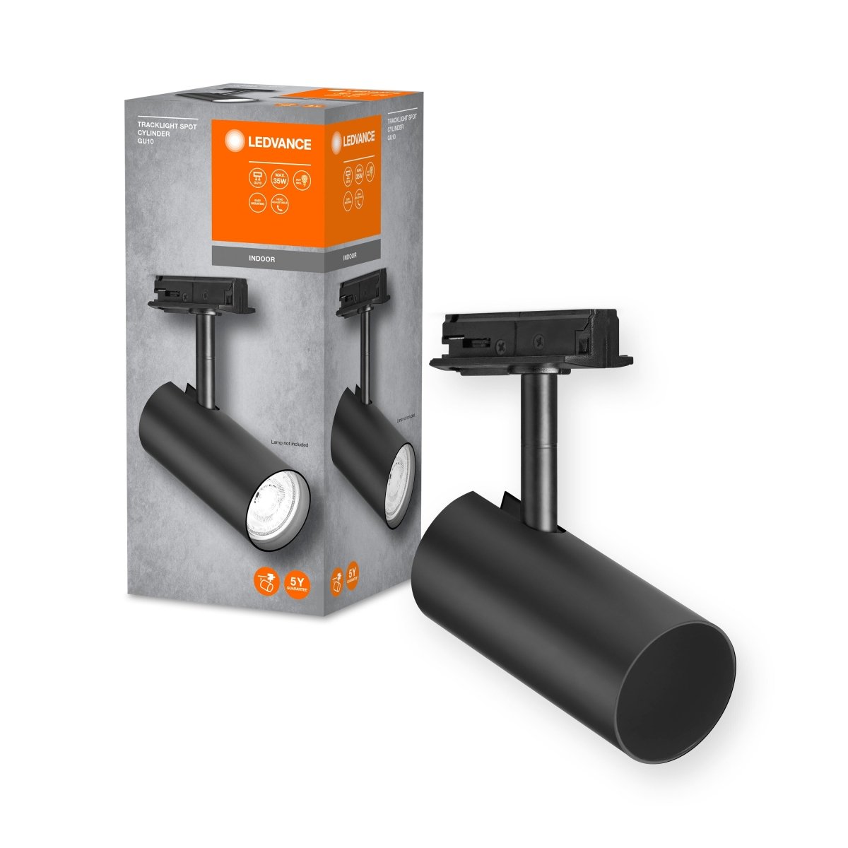 OSRAM TRACKLIGHT SPOT CYLINDER GU10 Black - Poland LEDVANCE e-shop 4058075756625