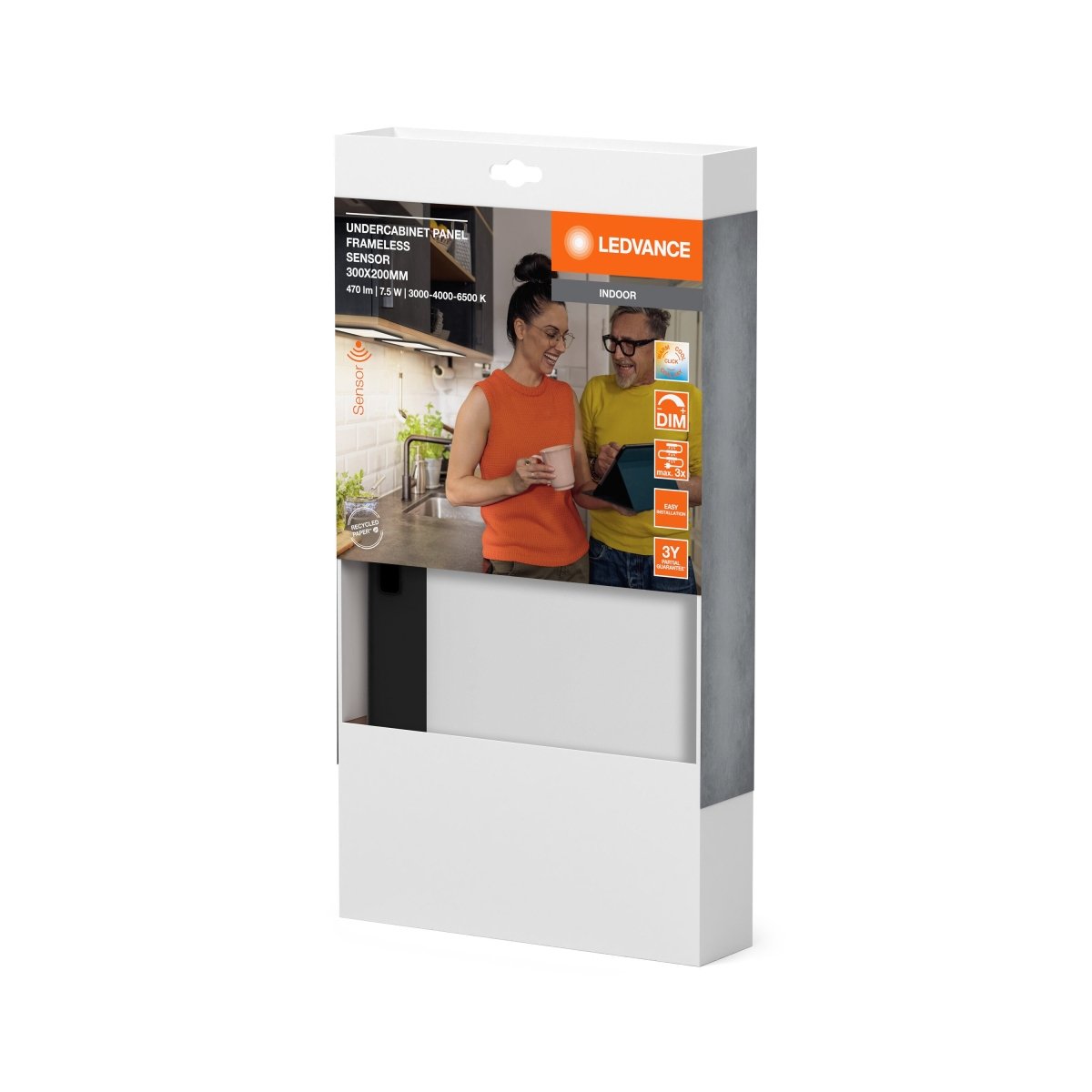 OSRAM UNDERCABINET PANEL FRAMELESS 30×20 cm CCT DIM czarny - eshop Ledvance PL 4058075842724