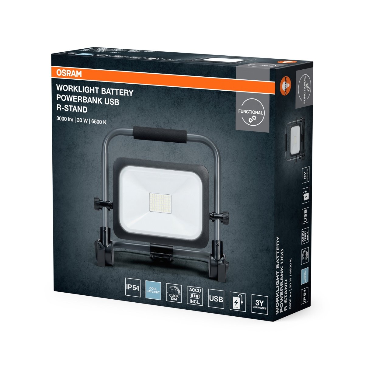OSRAM WORKLIGHTS VALUE BATTERY 30W 865 - eshop Ledvance PL 4099854430534
