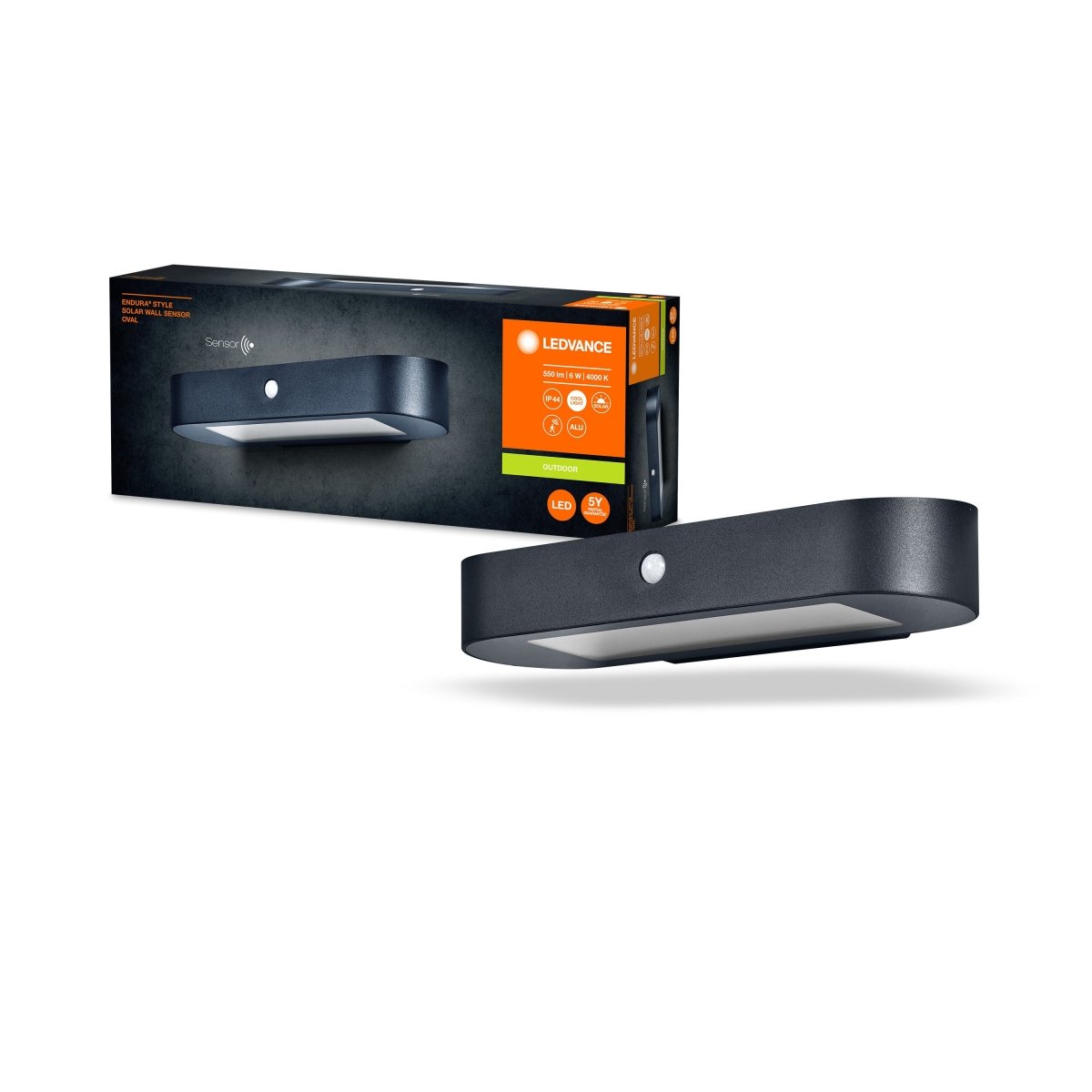 Outdoor Endura Style OvalWall Sensor zewnętrzna 6W 4000K - Poland LEDVANCE e-shop 4058075766242