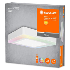Panel LED COLOR WHITE SQ 17W RGBW, kwadratowy, 200 mm - Poland LEDVANCE e-shop 4058075227576