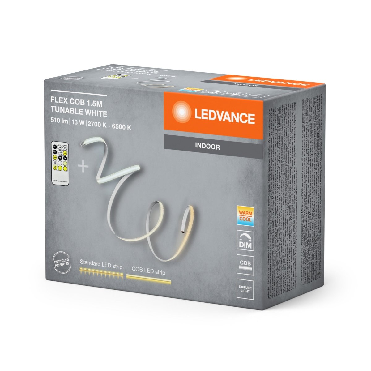 Pasek COB ze zmianą CCT pilot 13W 2700…6500K 510lm - Poland LEDVANCE e-shop 4099854095207