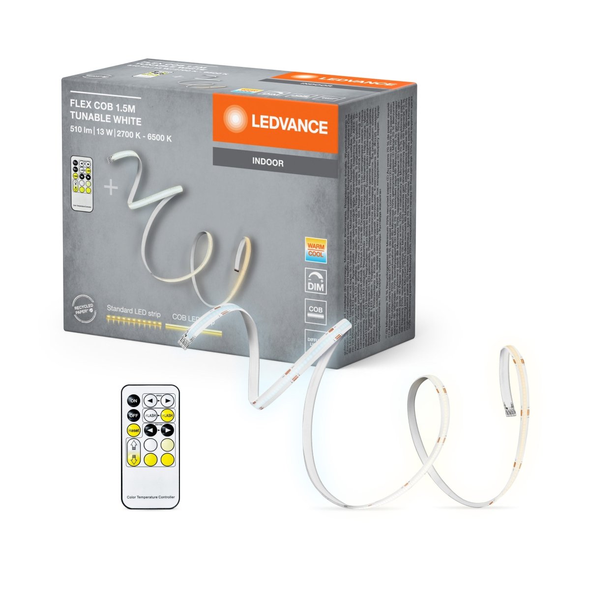 Pasek COB ze zmianą CCT pilot 13W 2700…6500K 510lm - Poland LEDVANCE e-shop 4099854095207