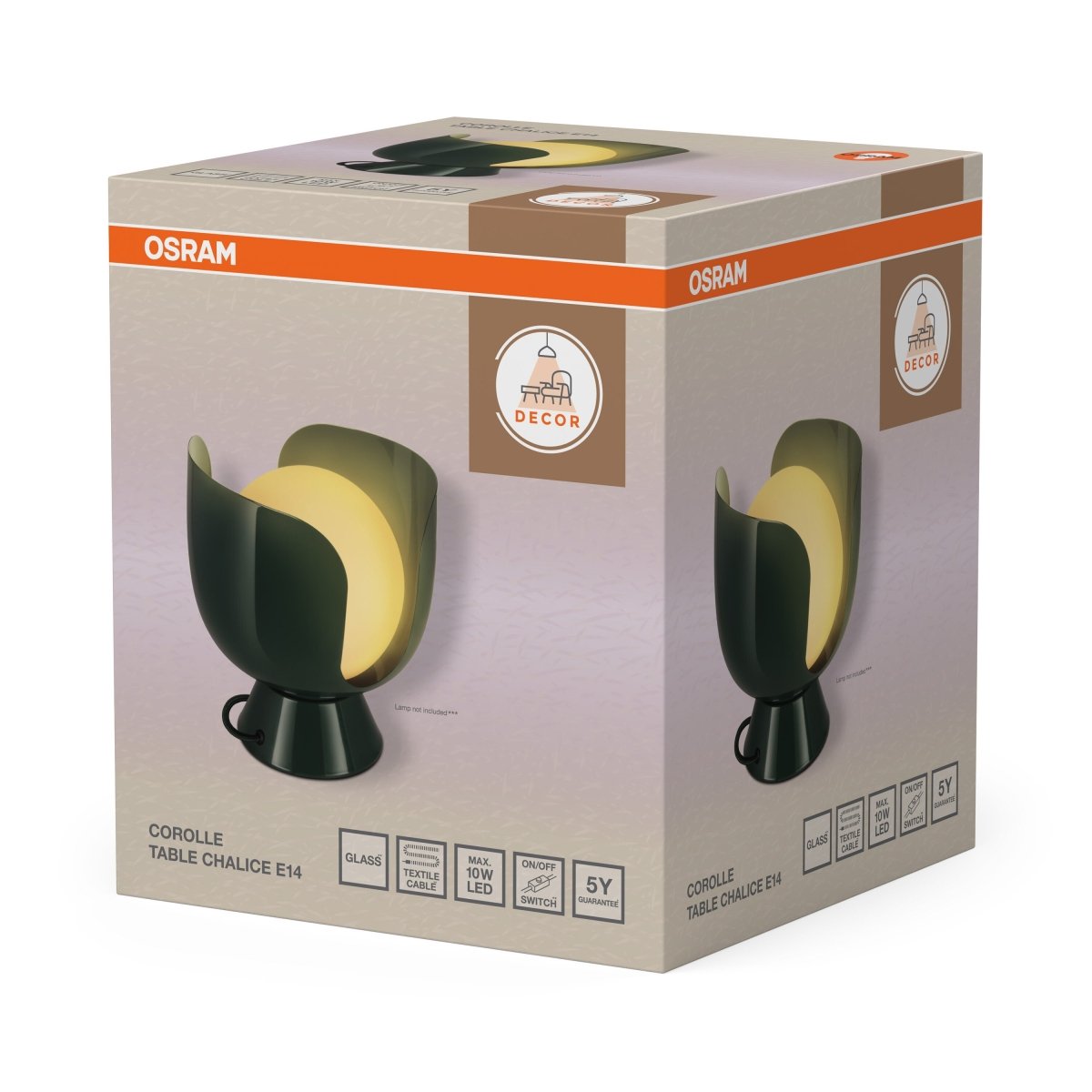 Plafon LED OSRAM Decor Corolle Table Chalice E14 Green - Poland LEDVANCE e - shop 4058075851764