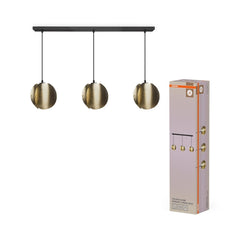 Plafon LED OSRAM Decor Folded Globe Pendant Linear 3xE27 Gold - Poland LEDVANCE e - shop 4058075852297
