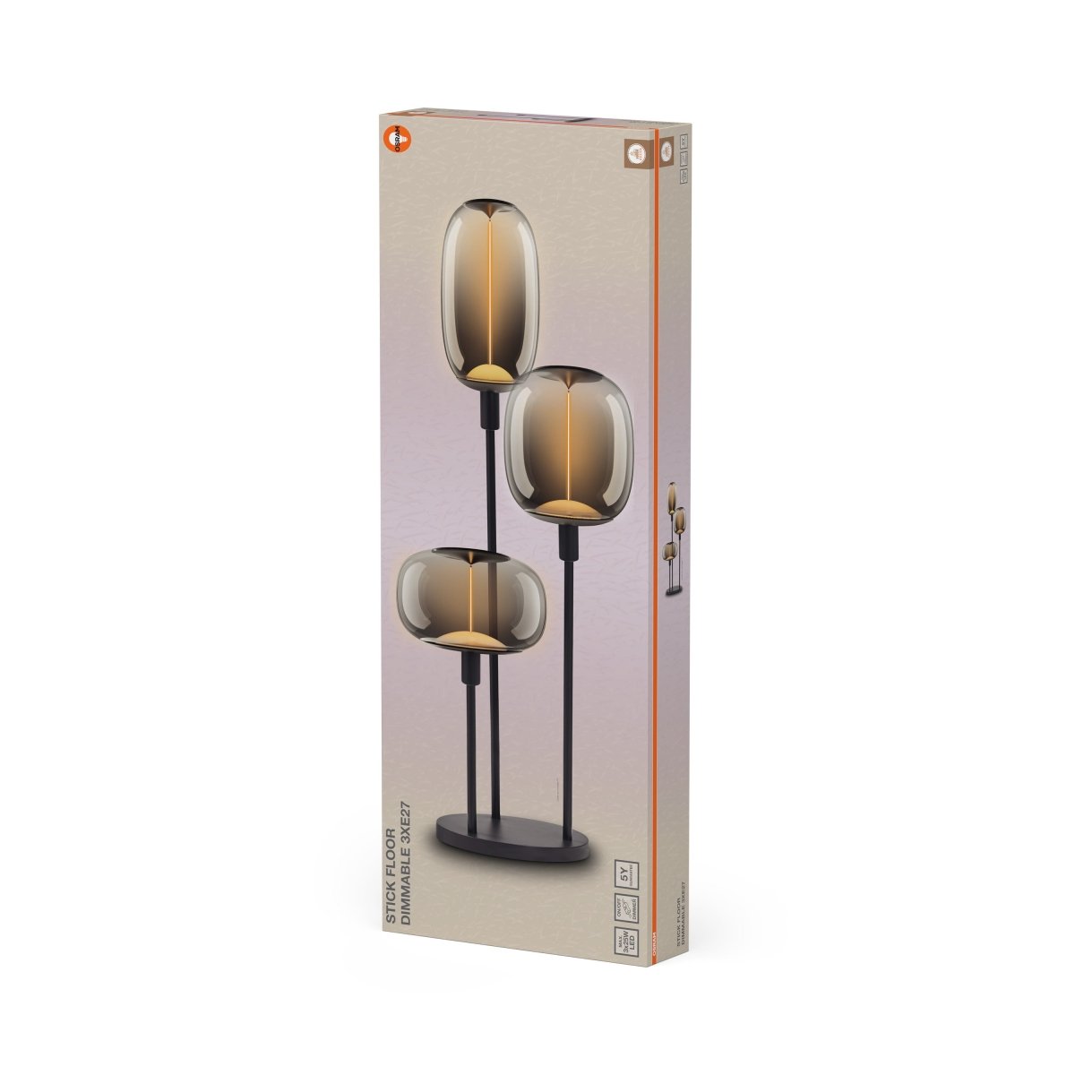 Plafon LED OSRAM Decor Stick Floor DIM 3 x E27 Dark Grey - Poland LEDVANCE e - shop 4058075851894