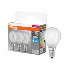Plafon LED OSRAM LED Base Classic P 60 Filament 5.9W 865 Frosted E14 - Poland LEDVANCE e - shop 4099854235481
