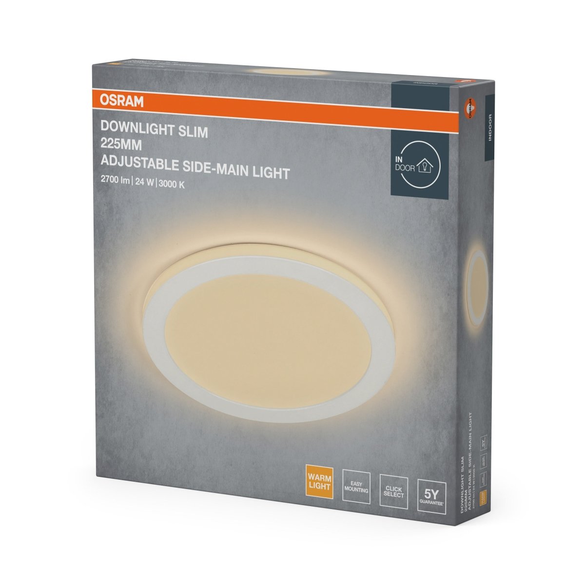 Plafon LED OSRAM LED Downlight Side - Mainlight 225mm 24W 830 biały - Poland LEDVANCE e - shop 4058075853959