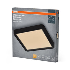 Plafon LED OSRAM Orbis Quickfix 245x245mm 20W Click Dim 830 czarny - Poland LEDVANCE e - shop 4099854604829