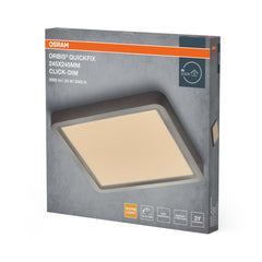 Plafon LED OSRAM Orbis Quickfix 245x245mm 20W Click Dim 830 Silver - Poland LEDVANCE e - shop 4099854604867