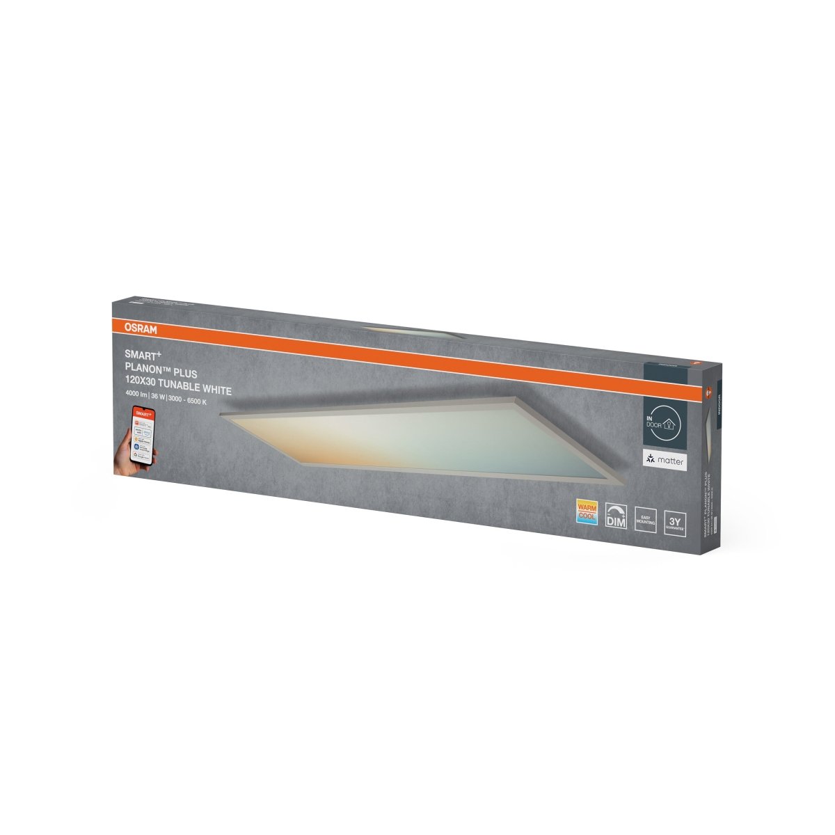 Plafon LED OSRAM SMART+ MATTER Planon Plus Tunable biały 1200x300mm - Poland LEDVANCE e - shop 4099854471254