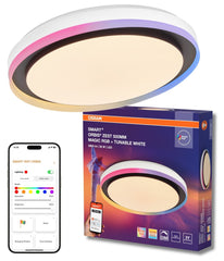 Plafon LED OSRAM Smart+ Wifi Orbis ZEST RGB 500mm czarny - Poland LEDVANCE e - shop 4099854472350