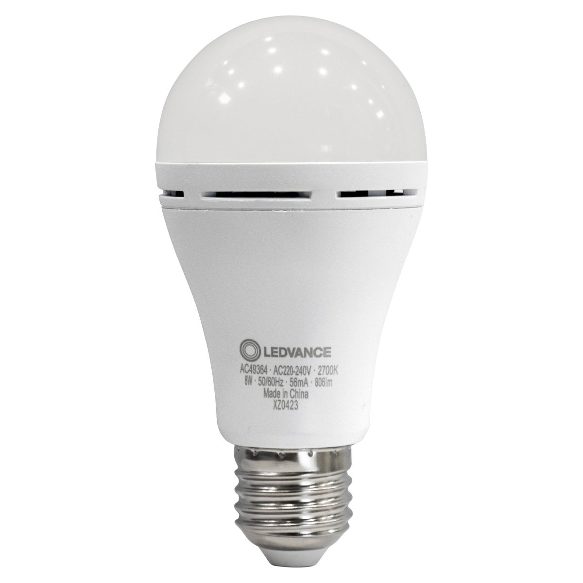 Profesjonalna Lampa LED do obiektów AC DC E27 8W 2700K 806 - Poland LEDVANCE e-shop 4099854102417