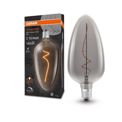Ściemniana Lampa LED Vintage Kształt żarówki E27 4W 1800K - Poland LEDVANCE e - shop 4099854090325