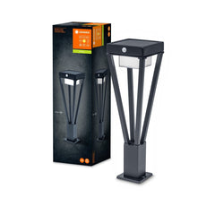 Słupek ogrodowy LED ENDURA STYLE SOLAR BOUQUET 6W, solarny, czarny, z czujnikiem ruchu i zmierzchu, ciepła 50 cm - Poland LEDVANCE e-shop 4058075564565