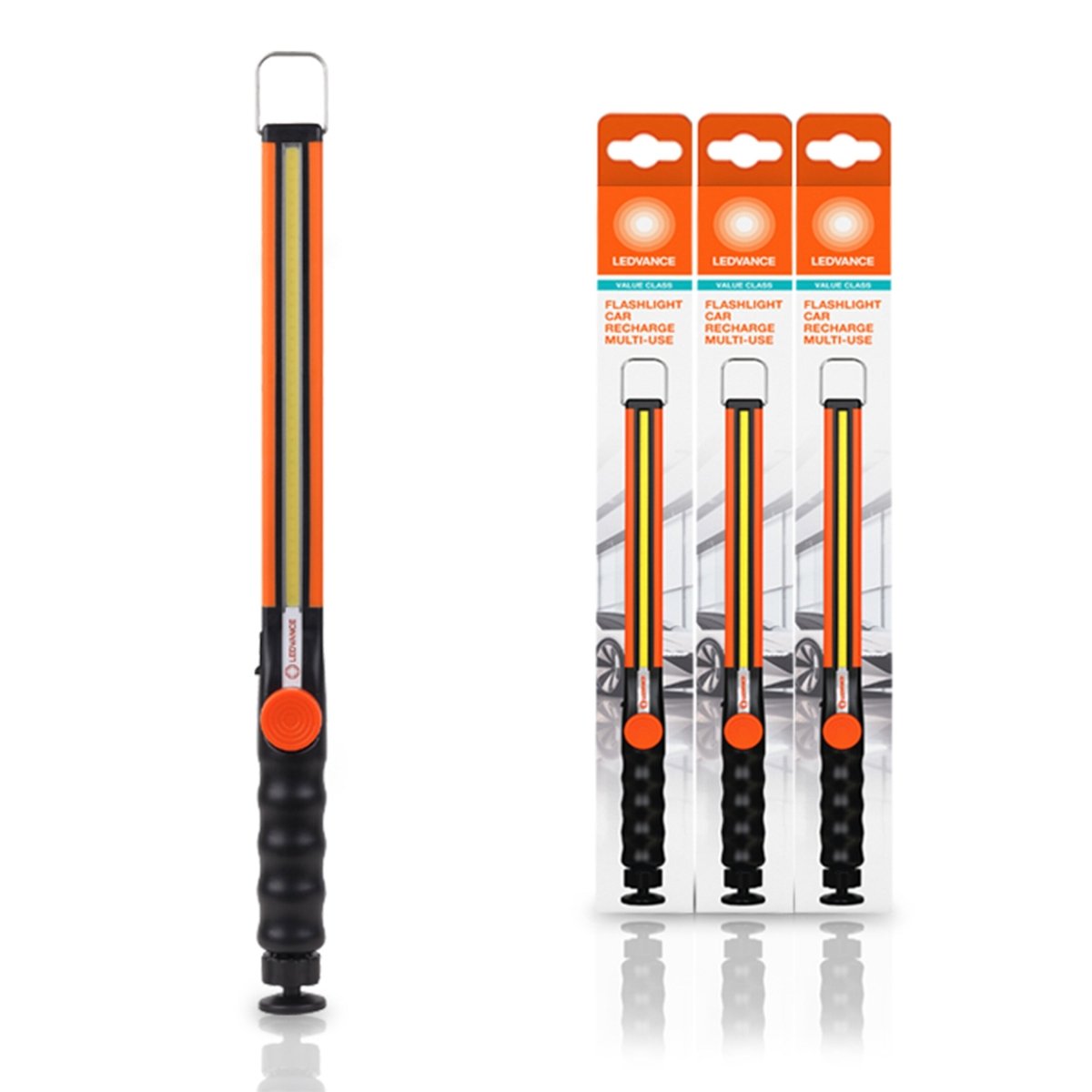 Specjalistyczna akumulatorowa Latarka LED, COB, z funkcją regulacji strumienia światła oraz magnesem do mocowania - Poland LEDVANCE e-shop 4099854175640