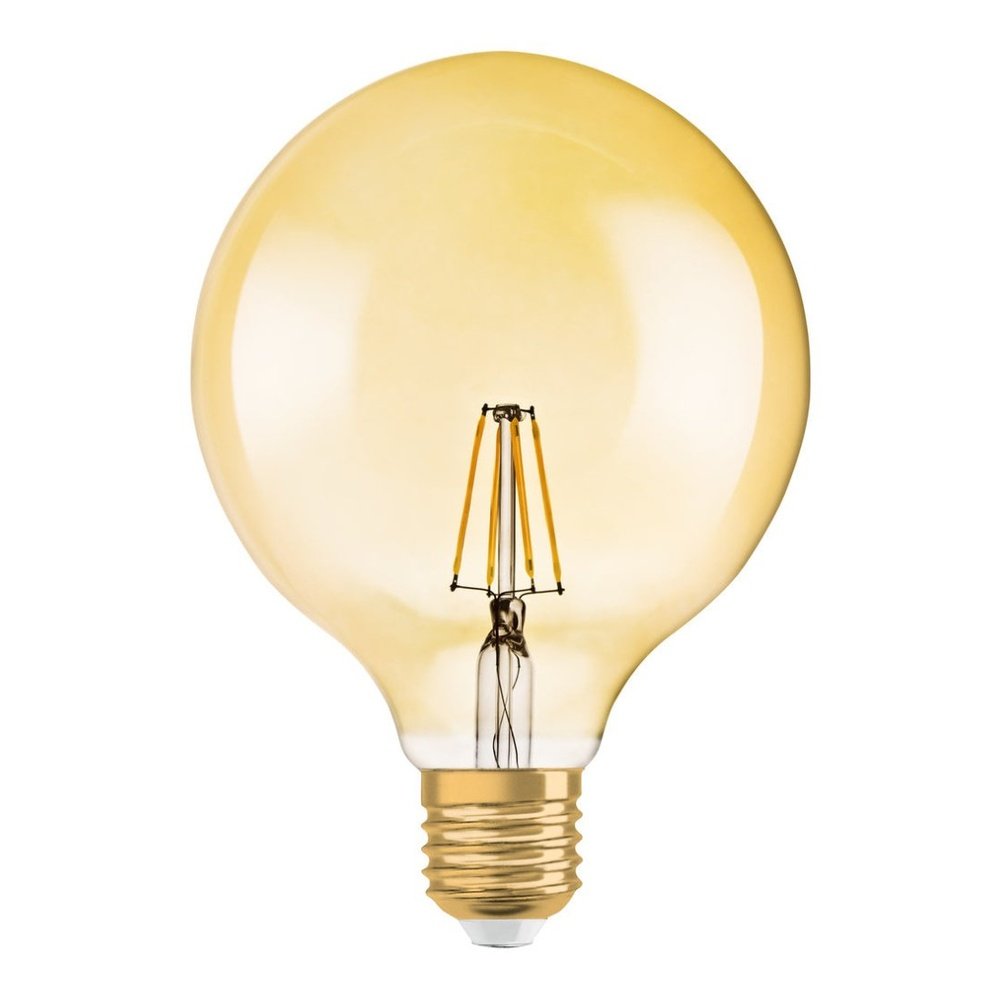 Żarówka LED E27 6,5W Vintage 1906 LED CLASSIC Globe 55 GOLD ściemnialna, barwa ciepła.