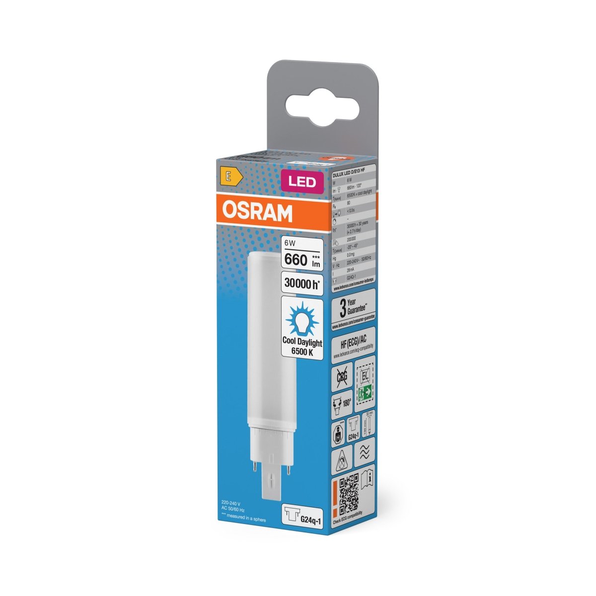 Świetlówka LED OSRAM DULUX LED D/E13 HF & AC MAINS 6W 865 G24Q - 1 - Poland LEDVANCE e - shop 4099854501777