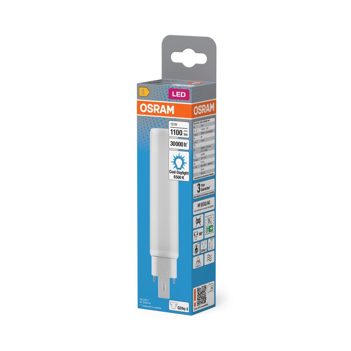 Świetlówka LED OSRAM DULUX LED D/E26 HF & AC MAINS 10W 865 G24Q - 3 - Poland LEDVANCE e - shop 4099854501814