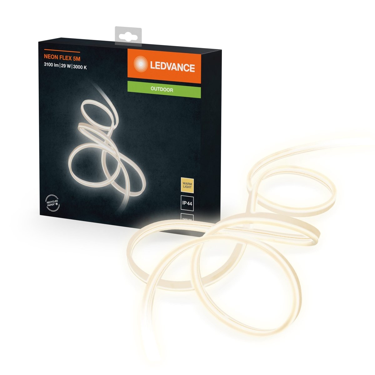 Taśma LED NEON FLEX 29W, zewnętrzna, IP44, ciepła 5 m - Poland LEDVANCE e-shop 4058075504721