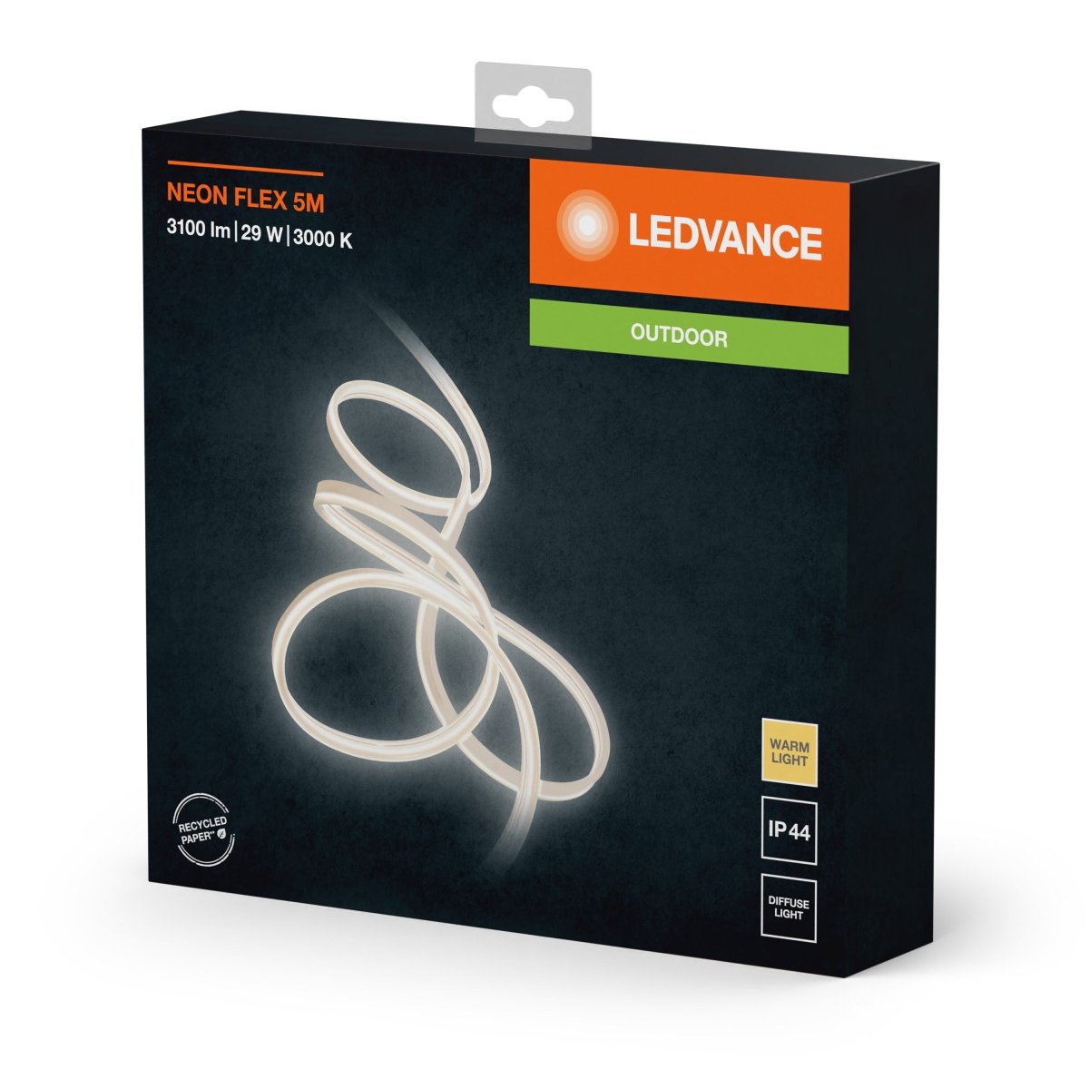 Taśma LED NEON FLEX 29W, zewnętrzna, IP44, ciepła 5 m - Poland LEDVANCE e-shop 4058075504721