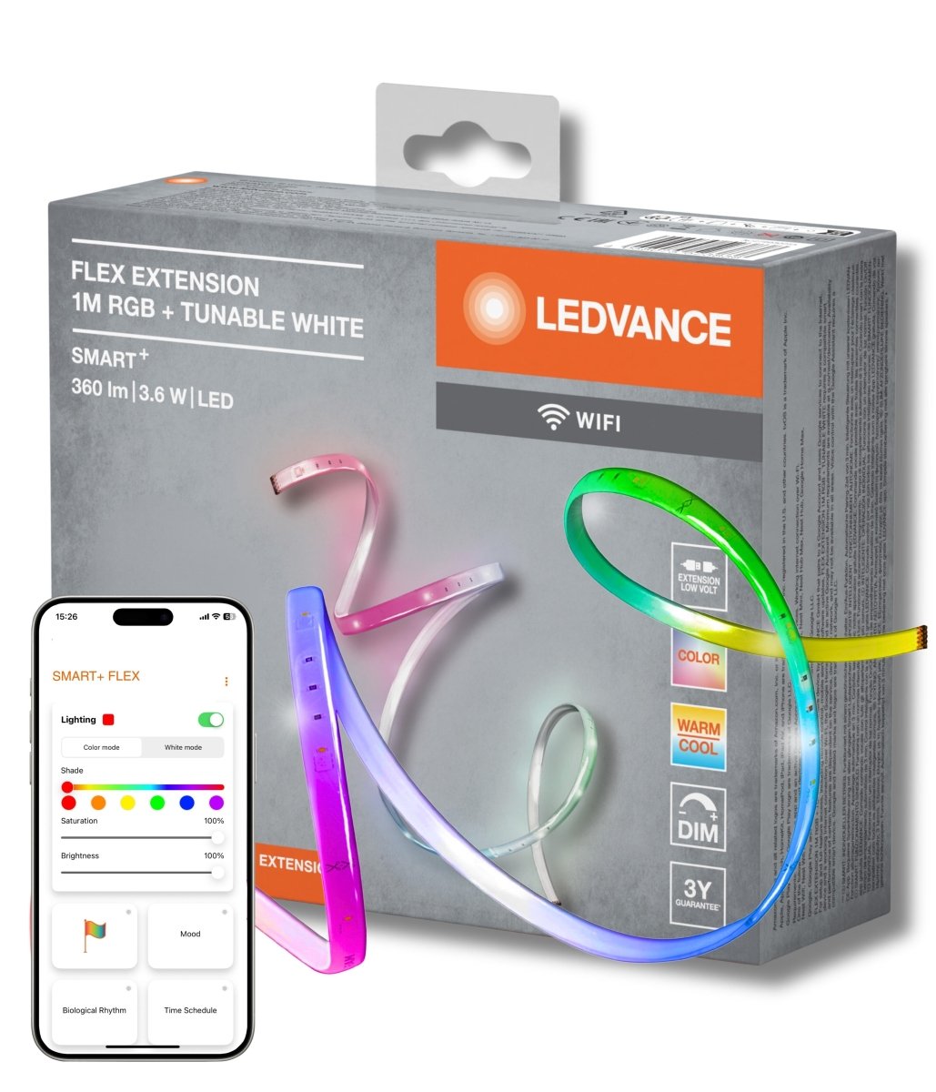 Taśma LED WiFi Flex 3,6W 1 m, SMART, wewnętrzna, ściemnialna, RGB - Poland LEDVANCE e-shop 4058075523838