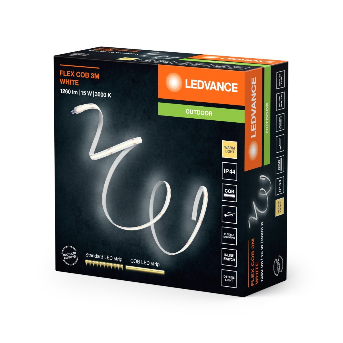 Taśma LED zewnętrzna jednorodny efekt IP44 zewnętrzna 15W - Poland LEDVANCE e-shop 4099854095344