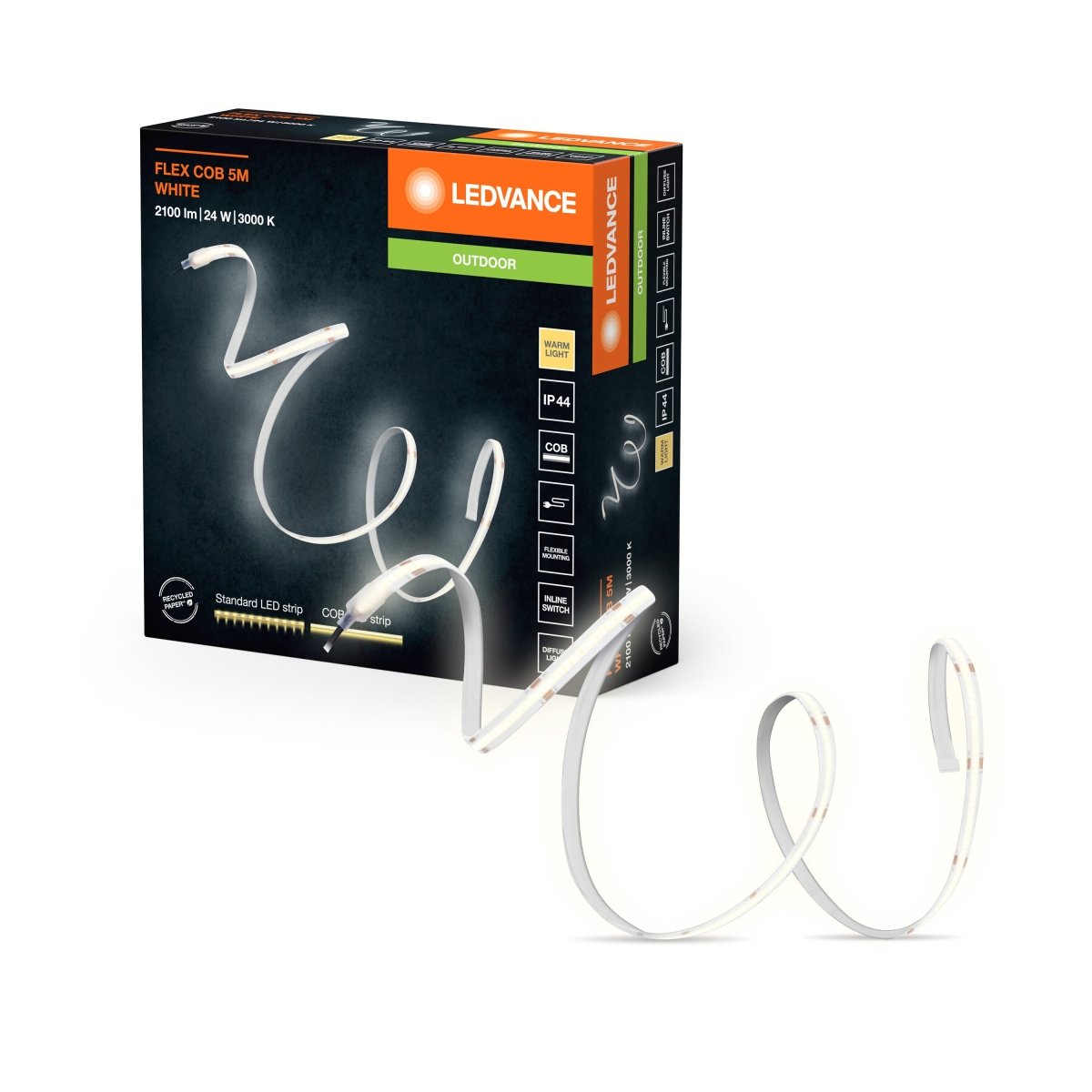 Taśma LED zewnętrzna jednorodny efekt IP44 zewnętrzna 24W - Poland LEDVANCE e-shop 4099854095320