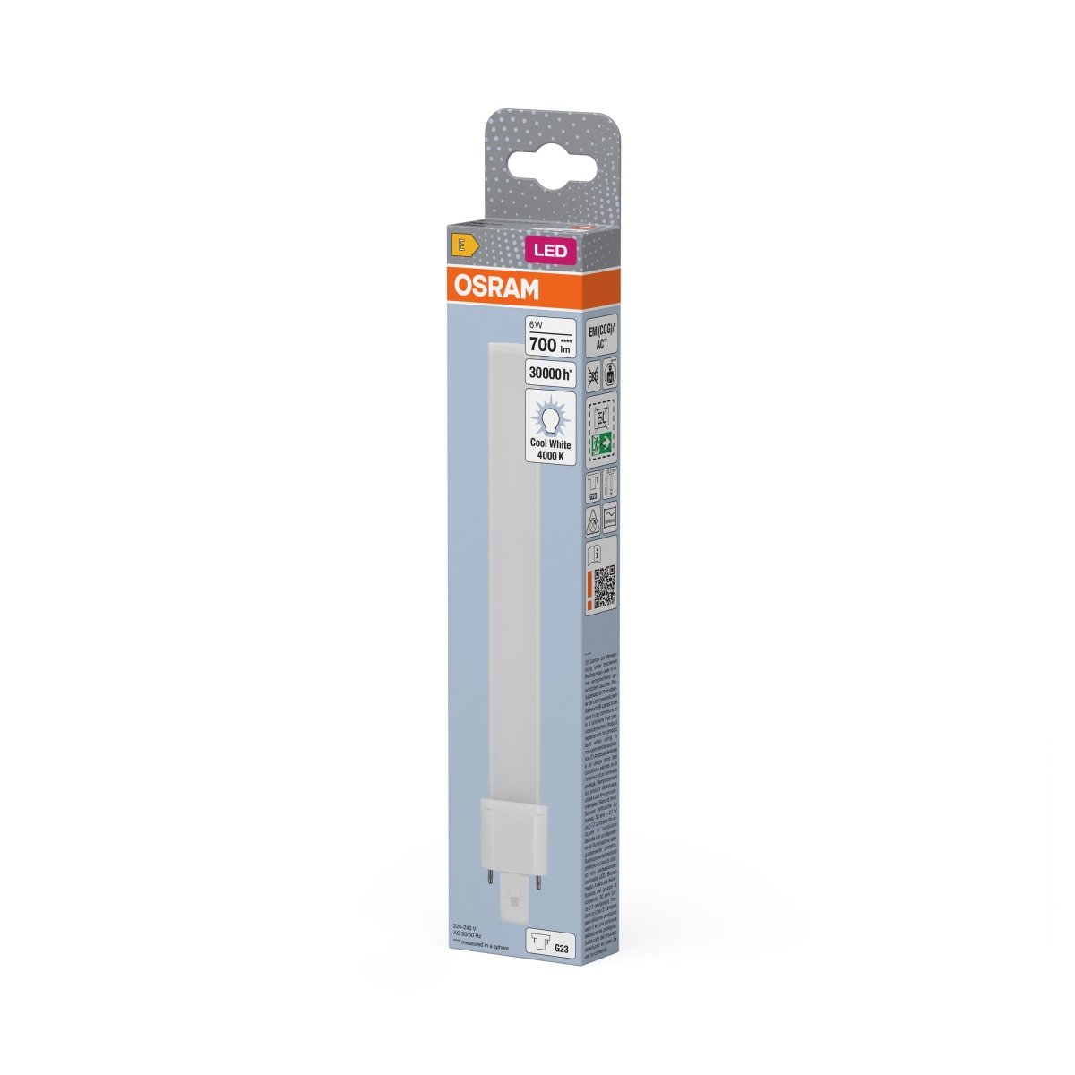 Zamiennik LED świetlówek jednotrzonkowych G23 6W 4000K 700 - Poland LEDVANCE e-shop 4058075558083