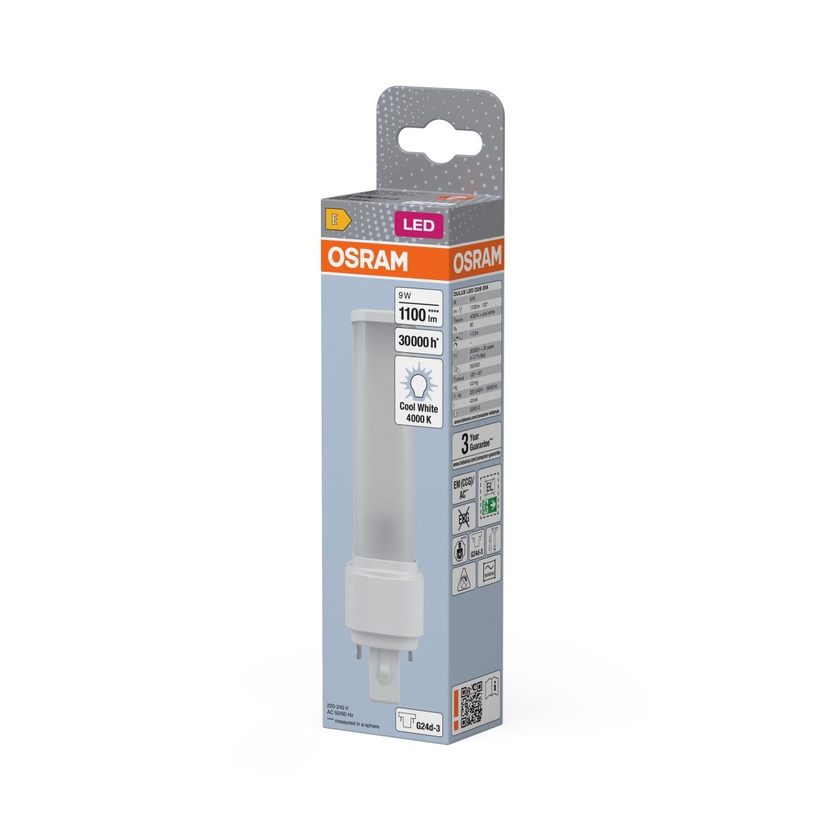 Zamiennik LED świetlówek jednotrzonkowych G24d-3 9W 4000K - Poland LEDVANCE e-shop 4058075558601