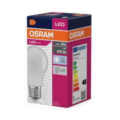 Żarówka LED CLA E27 4,9W LED VALUE OSRAM matowa, 40W, neutralna - Poland LEDVANCE e-shop 4058075127081