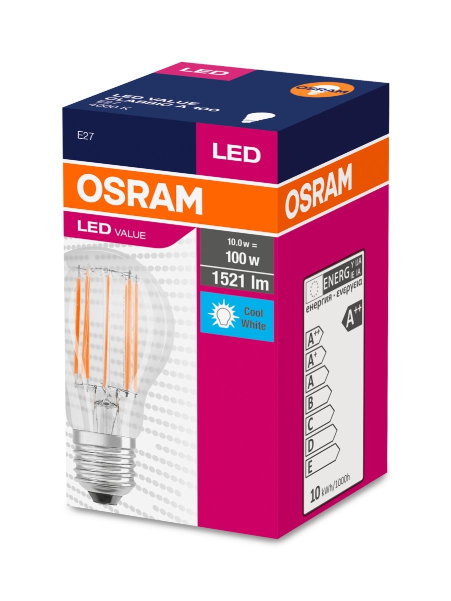 Żarówka LED CLA E27 8,5W LED VALUE OSRAM matowa, 60W, zimna - Poland LEDVANCE e-shop 4052899326873