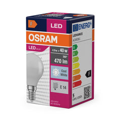 Żarówka LED CLP E14 4,9W LED VALUE OSRAM matowa, 40W, barwa - Poland LEDVANCE e-shop 4058075147911