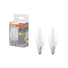 Żarówka LED E14 4W BASE 2 szt. świeczka, retrofit, barwa ciepła - Poland LEDVANCE e-shop 4058075803930