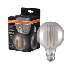 Żarówka LED E27 11W Vintage 1906 LED Fil Globe 42 SMOKE, ciepła. - Poland LEDVANCE e-shop 4058075761353