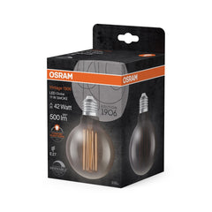 Żarówka LED E27 11W Vintage 1906 LED Fil Globe 42 SMOKE, ciepła. - Poland LEDVANCE e-shop 4058075761353